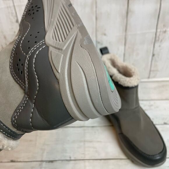 Earth Journey Verve Waterproof Suede Boots Grey  Faux Fur Lining 7.5 M - Picture 9 of 13